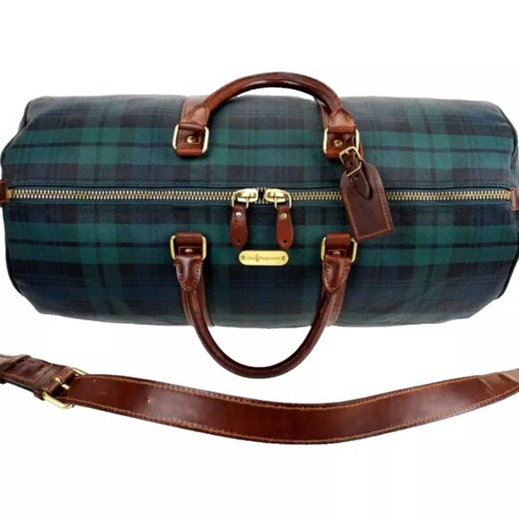 Classic Men's Women's Ralph Lauren Blackwatch 21in Weekender Tote Coated Canvas - Picture 11 of 15